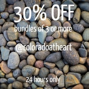 July 26th only - 30% OFF, bundles of 3 or more